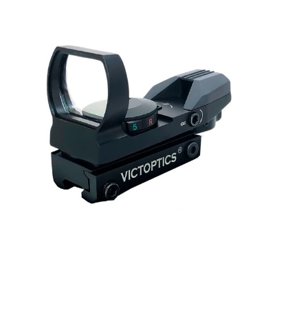 MIRA HOLOGRAFICA TACTICA VICTOPTICS MULTIRETICULO 11 Y 22mm