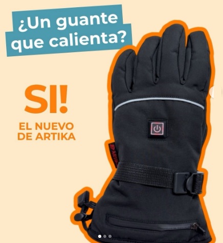 GUANTES SKI UNISEX CON CALEFACTABLES CON BATERIA TALLE UNICO