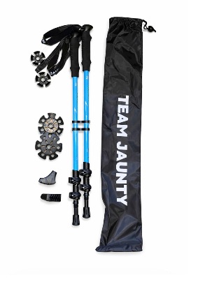 BASTONES DE TREKKING POR PAR CON BOLSA Y ACCESORIOS