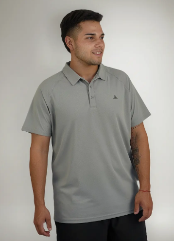 REMERA NEXXT CREW POLO HOMBRE GRIS