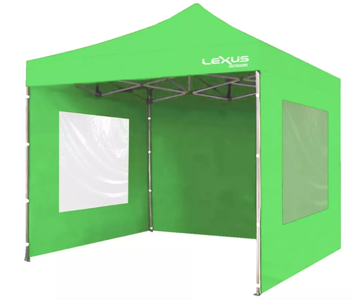 GAZEBO LEXUS PREMIUM 3X3 MTS. ESTRUCTURA ACERO CON PAREDES (LEX-S5.1P-VE)