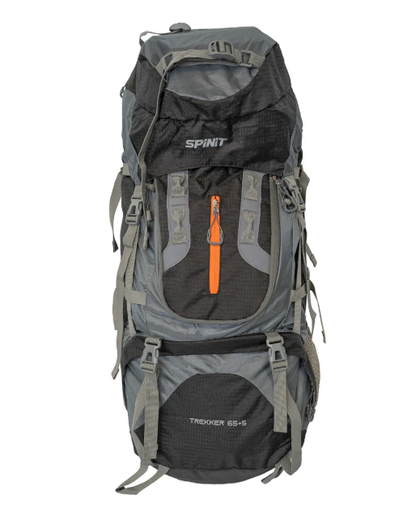 MOCHILA SPINIT TREKKER 65+5 LITROS CON COBERTOR (NEGRO)