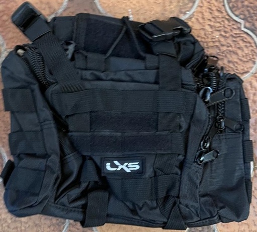 RIÑONERA MARCA LEXUS TACTICA NEGRO