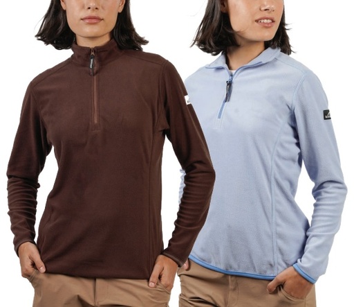 BUZO MICRO-POLAR BOULDER MUJER PORTLAND BEIGE