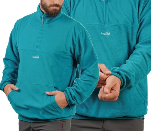 BUZO MICRO-POLAR BOULDER HOMBRE ROMEO NEGRO