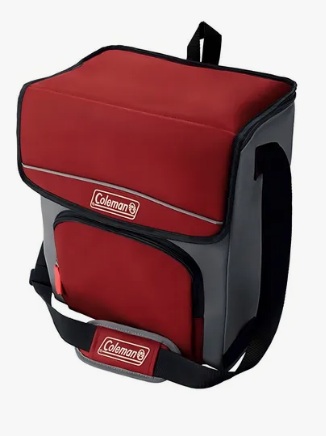 CONSERVADORA COLEMAN TIPO BOLSO 34 LATAS COLOR ROJO