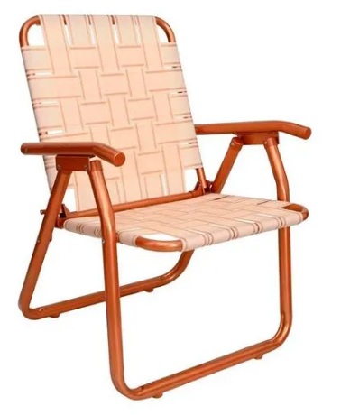 SILLON CINTA MARCA DESCANSAR ALUMINIO COBRE 80049 