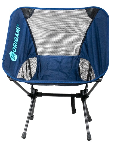 SILLA ORIGAMI DESARMABLE ACERO COLOR AZUL