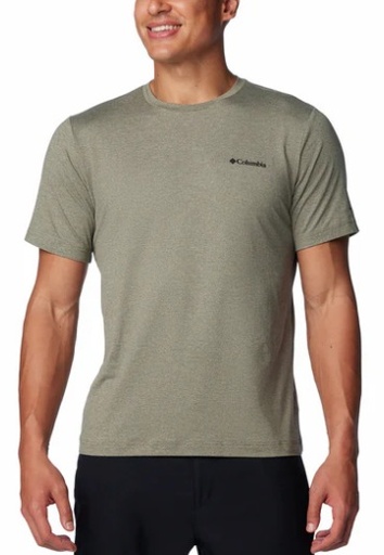 REMERA COLUMBIA HOMBRE TECH TRAIL CREW NECK II STONE