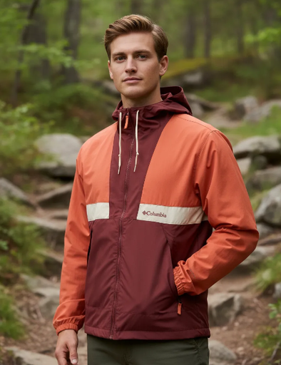 CAMPERA COLUMBIA ROMPE VIENTO HOMBRE SPIRE VALLEY BORDO 