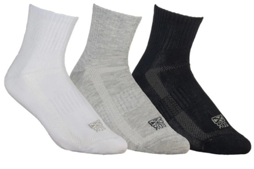 MEDIAS SOX TRI PACK CLASSIC BLANCO-GRIS-NEGRO